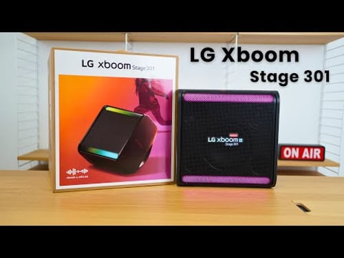 LG XBOOM Stage 301 – La bestia del sonido portátil con IA y batería intercambiable 🎶