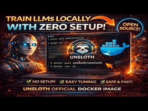 Local LLM Training with Zero Setup Leveraging Unsloth's Docker Image for LLM Fine tuning and RL