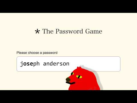streaming ""game"" critic understands passwords