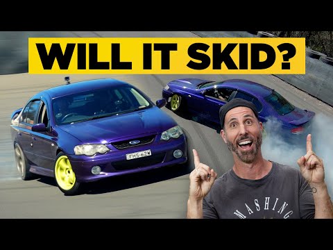 RIPPING SKIDS in Australia's CHEAPEST V8 FALCON | A New Challenger