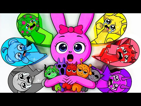 💖Paper DIY💖 Pinki Find the Sprunki? Unboxing COUPLE Love SPRUNKI BLIND BOX | How To Make ASMR