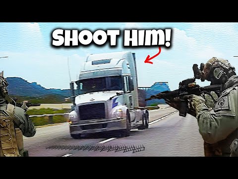 When Cops Face Oversized Vehicles High - Speed Chases