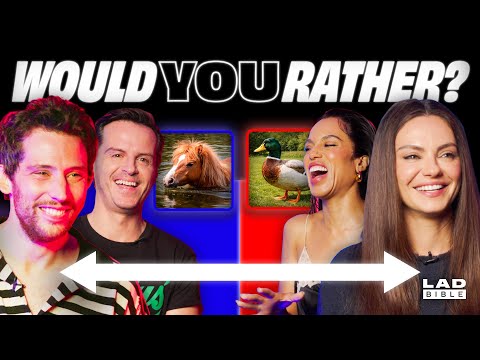 Josh OโConnor, Mila Kunis, Kerry Washington & Andrew Scott Play Would You Rather? | LADbible