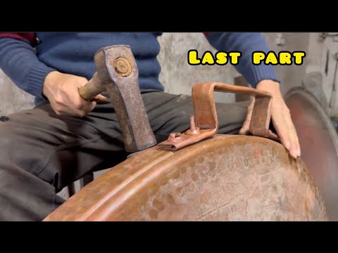 The amazing process of making a 170-pound handmade copper pot, the last part โ๏ธ๐๐ฎ๐ท