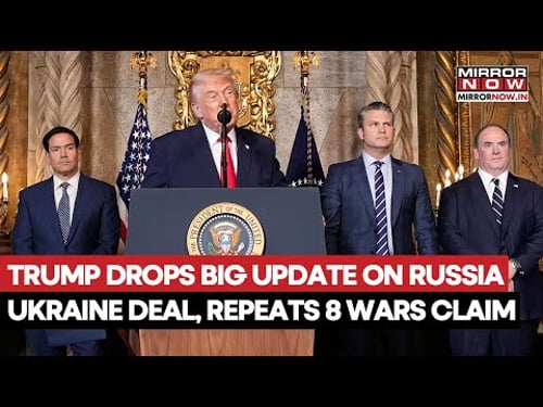 Trump Drops Big Update On Russia-Ukraine Peace Deal, Repeats Settling 8 War Claims | Watch