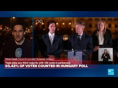 Hungarian election-winner Magyar declares landslide victory • FRANCE 24 English