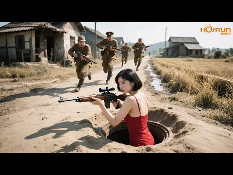 The village is filled with traps, every house connected by tunnels, villagers wipe out the Jap army.