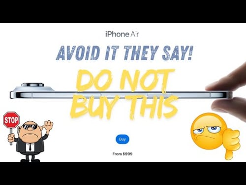 Apple iPhone Air | 4 Reasons to avoid it!