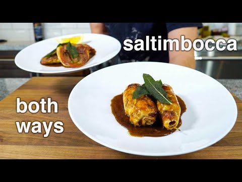 how to make GREAT CHICKEN SALTIMBOCCA...both ways (saltimbocca alla romana)