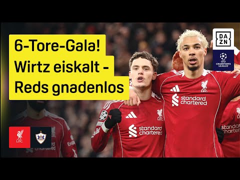 Wirtz trifft für Reds | FC Liverpool - Qarabag | UEFA Champions League | DAZN Highlights