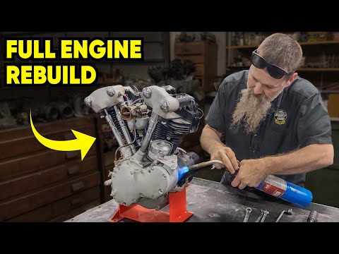 Rebuilding A RARE 90 Year Old Motorcycle Engine!