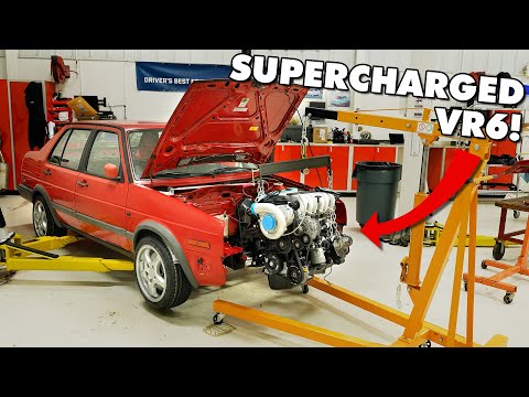 SUPERCHARGED VR6 Swapping a MK2 Jetta GLI! | ECS Build