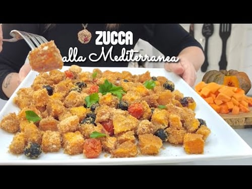 ZUCCA ALLA MEDITERRANEA gratinata al forno PIATTO ECONOMICO e LEGGERO