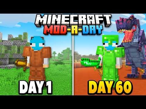 Minecraft, But I Add NEW MODS Every Day...