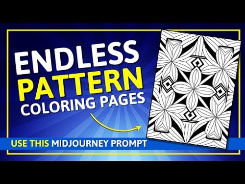 Create ENDLESS Mandala Coloring Pages with Midjourney