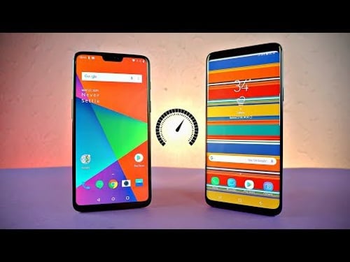 OnePlus 6 vs Samsung Galaxy S9 Plus - Speed Test!