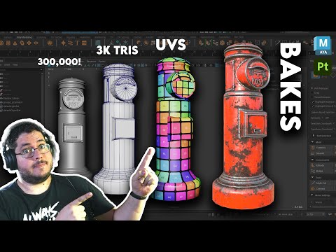 Optimizing 3D Assets for Games: Uvs and Bakes