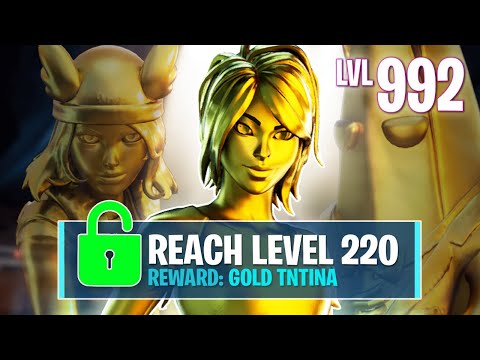 UNLOCKING GOLD TNTINA! (Fortnite Battle Royale)