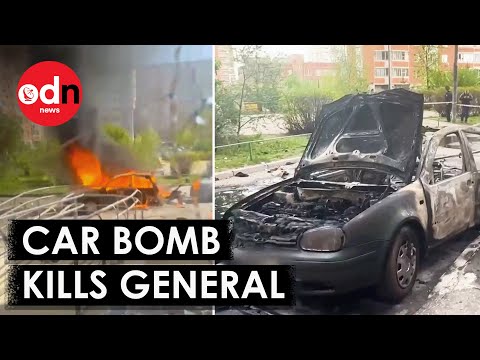 Crazy Footage Shows Moment Car Bomb Kills Russian General Yaroslav Moskalik