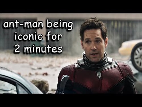 ant-man being iconic in endgame for 2 minutes straight