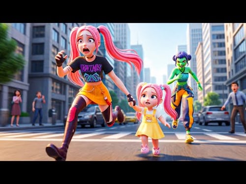 ZOMBIE APOCALYPSE!? Rescuing Mira and Baby Mira from Zombie | KPOP Demon Hunters