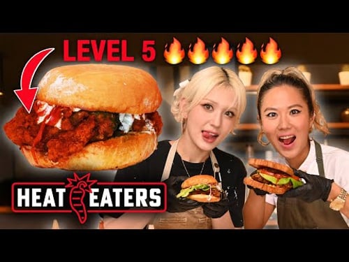JEON SOMI Kitchen Takeover + Rating NYC's SPICIEST Chicken Sandwiches! | Heat Eaters