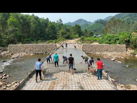 I, And My Neighbors Built A Path Across The Stream - From Beginning To End.