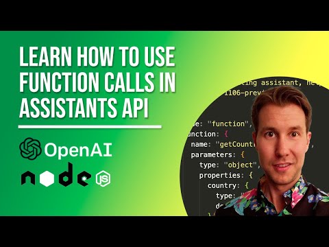 Learn Function calls in OpenAI Assistants API (NodeJS tutorial)