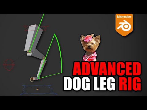 Advanced Dog leg rig in Blender