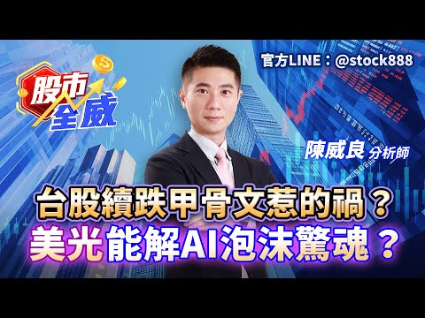 台股續跌甲骨文惹的禍?美光能解AI泡沫驚魂?|股市全威 陳威良 分析師|20251218