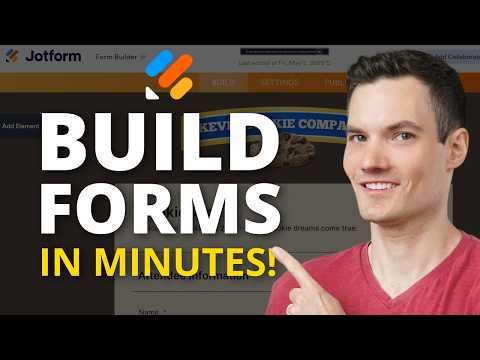 Jotform Tutorial 2025 β Build Online Forms Fast (No Coding)