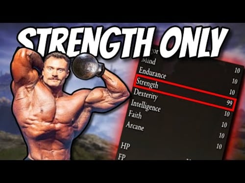 I Conquered Elden Ring with PURE Strength