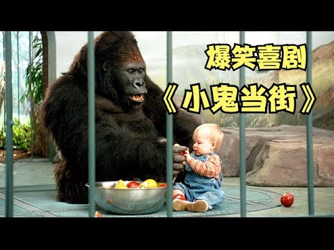 小宝宝被坏人绑架,跑到动物园找了个金刚当保镖,《小鬼当街》