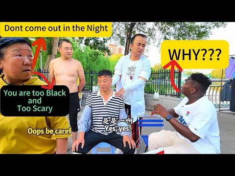Chinese Lady Confronted me that am Too Black and Too scary Am I? Street Massage & Hear 🧼#viral