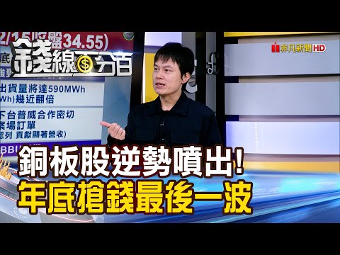 《銅板股逆勢噴出! 年底搶錢最後一波》【錢線百分百】20251215-6│非凡財經新聞│