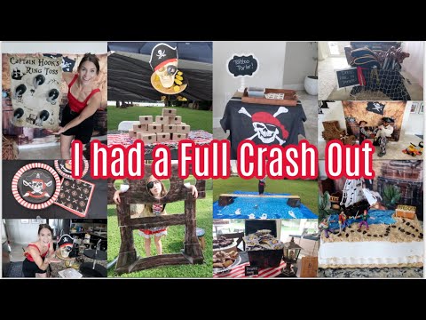 I Crashed Out.🏴☠️ Pirate Birthday Party Prep! DIY Decor, Games, Party Ideas Chaos & Real Life 🎉