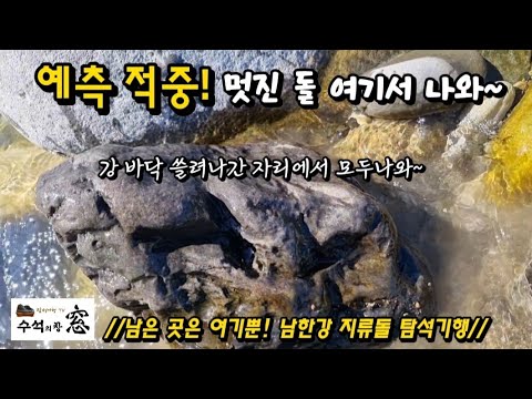 예측 적중-멋진 돌 여기서 나와