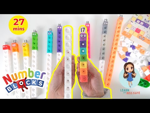 NUMBERBLOCKS TOYS Mathlink Cubes 11 to 20 | Build Numberblocks 11-20 | Math Counting for Kids