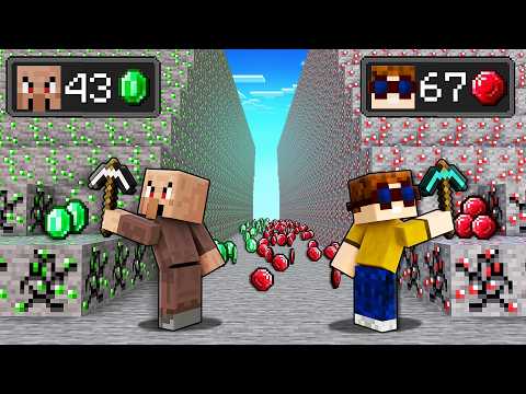 Pat SMARAGD MINE vs. RUBIN BATTLE in Minecraft!