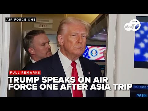 FULL: President Trump speaks on Air Force One during return to US
