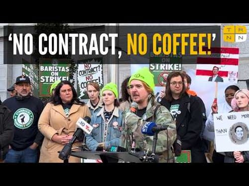No contract, no coffee, no scabs: Starbucks workers strike nationwide