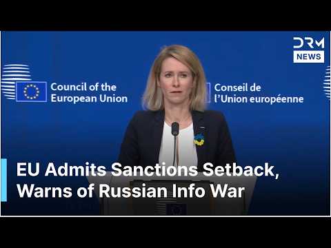 FULL PRESSER: EU's Kaja Kallas Warns Russia, Vows to Support Ukraine After Sanctions Setback | AC1G