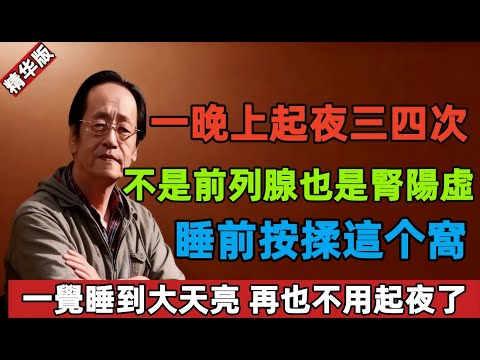 倪海厦:一晚上起夜三四次?不是前列腺也是腎陽虛!睡前按揉這个窩,一覺睡到大天亮,再也不用起夜了!