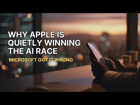 Apple WINS AI because INTEL and MICROSOFT got it wrong.