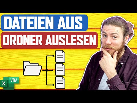 Dateinamen aus Ordner auslesen und umbenennen | Excel VBA