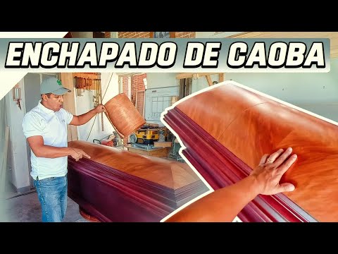 FEATHER PLATING TECHNIQUE / Gluing ornamental wood veneer #elmueblemoderno