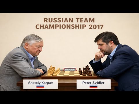 Anatoly Karpov vs Peter Svidler - Russian Team Championship, 2017