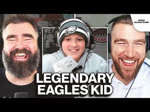 Jason and Travis Kelce Give Out a Stamp to a LEGENDARY Philadelphia Eagles Fan