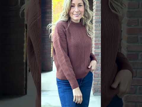 cable knit sweater that works with everything #versatile #fashion #styling