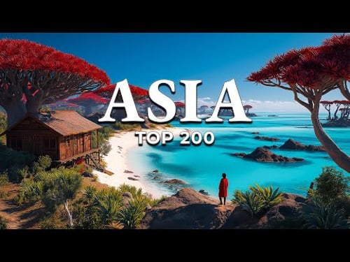 Top 200 Most Beautiful Places in Asia (4K)